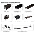 DT 72" x 72" Classic Series Tub Slider Kit for 1/4" Glass - Image 21