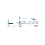 DT Clear Soft Fin 'H' Wipe For 1/4" Glass - Image 2
