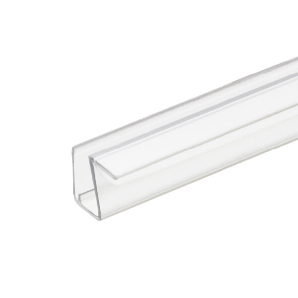 DT Clear 90 Degree Side Strike Seal for 3/8" Glass