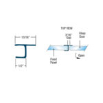 DT Clear "Y" Jamb Water Seal In Line Panel (Soft Leg) - Image 6