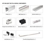 DT Classic Series Tub Door Sliding Kit for 1/4" Glass 60" X 72" - Image 10