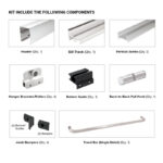 DT Classic Series Tub Door Sliding Kit for 1/4" Glass 60" X 72" - Image 26