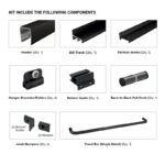 DT Classic Series Tub Door Sliding Kit for 1/4" Glass 60" X 72" - Image 18