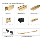DT 72" x 72" Classic Series Tub Slider Kit for 1/4" Glass - Image 25