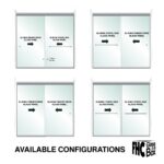DT 1/4" Clear Tempered Glass For CDK Shower Slider - 30" x 63-3/8" - Finger Pull - Image 3