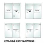 DT 3/8" Clear Tempered Glass For Clear Water Shower Slider 30" x 75-3/4" - Prep for 24" CTC Towel Bar - Image 4
