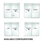 DT 3/8" Clear Tempered Glass For Clear Water Shower Slider 30" x 75-5/8" - Prep for 8" CTC Handle - Image 4