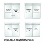 DT 3/8" Clear Tempered Glass For Clear Water Shower Slider 30" x 65-3/4" Blank (2) 5/8" Holes at Top - Image 4