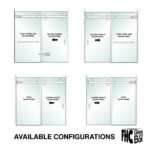 DT 3/8" Clear Tempered Glass For Clear Water Shower Slider 30" x 65-5/8" - Prep for Finger Pull - Image 4