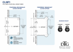 DT Carolina Beveled Wall Mount Hinge Full Back Plate - Image 19
