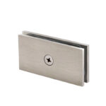 DT Square 180 Degree Glass Clamp with 1 Hole - Brushed Bronze - Image 3