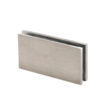 DT Square 180 Degree Glass Clamp with 1 Hole - Brushed Bronze - Image 4