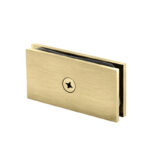 DT Square 180 Degree Glass Clamp with 1 Hole - Brushed Bronze - Image 15