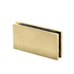 DT Square 180 Degree Glass Clamp with 1 Hole - Brushed Bronze - Image 16