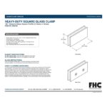 DT Square 180 Degree Glass to Glass Clamp 2 Holes in Glass - Image 22