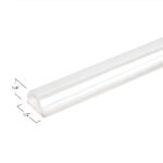 DT Clear Acrylic Shower Threshold - Tape Applied - 1/2" x 1/4" x 36" - Image 3