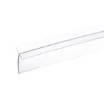 DT Clear Vinyl Edge 'T' Wipe For 7/16" Max Gap With or Without Tape - Image 3