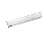 DT Clear Vinyl Edge 'V' Seal for 1/4" Maximum Gap With or Without Tape