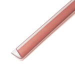 DT Clear Vinyl Edge 'V' Seal for 1/4" Maximum Gap With or Without Tape - Image 5