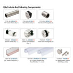 DT Clearwater Series Sliding Shower Door System for 3/8" or 1/2" Glass - Image 10