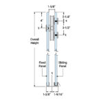 DT Clearwater Series Sliding Shower Door System for 3/8" or 1/2" Glass - Image 21