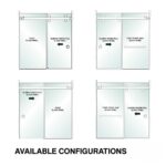 DT Denali Fixed Panel 3/8" Clear Tempered Glass - 30" x 65-3/4" - Prep for 24" CTC Towel Bar - Image 4