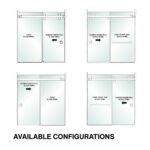DT Denali Sliding Door 3/8" Clear Tempered Glass - 30" x 75-11/16" - Prep for Finger Pull - Image 4
