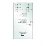 DT Denali Sliding Door 3/8" Clear Tempered Glass - 30" x 75-11/16" - Prep for Finger Pull - Image 3