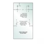 DT Denali Fixed Panel 3/8" Clear Tempered Glass - 30" x 65-3/4" - Prep for 24" CTC Towel Bar - Image 3