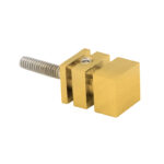 DT Single Sided Square Knob for Towel Bars - M6 X 1.0 Thread - Image 6