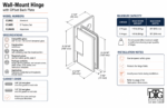 DT Carolina Beveled Wall Mount Hinge Offset Back Plate - Image 17