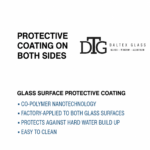 DT 3/8" Clear Tempered Glass For Clear Water Shower Slider 30" x 65-5/8" - Prep for 8" CTC Handle - Image 2