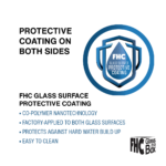 DT 3/8" Clear Tempered Glass For Glendale/Preston SD Hinge 28" x 79-9/16" - Prep for 6" CTC Handle - Image 2