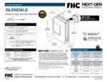 DT Glendale Square Wall Mount Offset Short Back Plate Hinge - Image 10