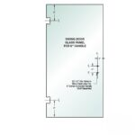 DT 3/8" Clear Tempered Glass For Glendale/Preston SD Hinge 28" x 75-9/16" - Prep for 6" CTC Handle - Image 3