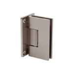 DT Jr Glendale Square Wall Mount Hinge Full Back Plate - Brushed Nickel