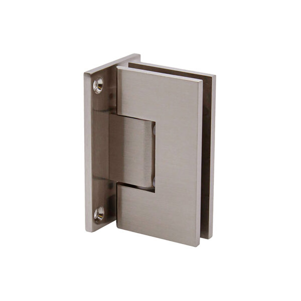 DT Jr Glendale Square Wall Mount Hinge Full Back Plate - Brushed Nickel