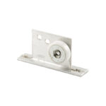 DT Tub Enclosure Roller And Bracket Assembly - 3/4" - Flat Edge Nylon Tire - Steel Ball Bearings - Extruded Aluminum Bracket (2 Pack)