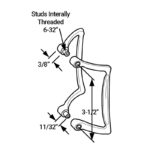 DT Chrome - Shower Door Handle Set (1 Set) - Image 2
