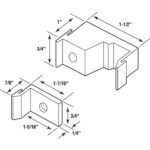 DT Tub Enclosure Guides and Bumpers White - Image 2