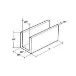 DT U-Shape Glass Clip for 1/4" Glass - Image 8