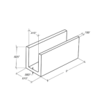 DT U-Shape Mini Clip for 3/8" Glass - Image 11