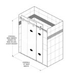 DT Napa Series 180 Deg Sliding Shower Door Kit - No Towel Bar - Image 9