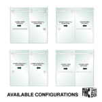 DT 3/8" Clear Tempered Glass For Napa Shower Slider 30" x 75-5/8" - Prep for 24" CTC Towel Bar - Image 3