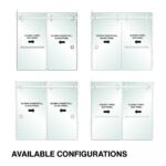 DT 3/8" Clear Tempered Glass For Napa Shower Slider 30" x 65-5/8" - Prep for 24" CTC Towel Bar - Image 4