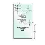 DT 3/8" Clear Tempered Glass For Napa Shower Slider 30" x 75-5/8" - Prep for Finger Pull - Image 3