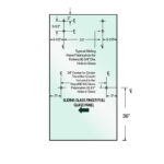 DT 3/8" Clear Tempered Glass For Napa Shower Slider 30" x 75-5/8" - Prep for 24" CTC Towel Bar - Image 4