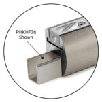 DT 36" Snap-In Filler for PHK and PHKSQ Series Headers - Brushed Nickel - Image 2