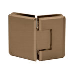 DT Preston Series 135 Degree Adjustable Glass-to-Glass Hinge for 3/8" to 1/2" Glass - Image 4