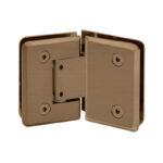 DT Preston Series 135 Degree Adjustable Glass-to-Glass Hinge for 3/8" to 1/2" Glass - Image 5